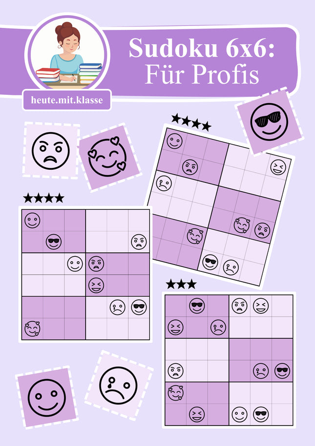 Sudoku 6x6: Für Profis - Logisches Denken fördern!