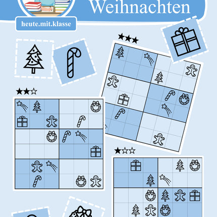 Sudoku 6x6: Weihnachten & Advent - Logisches Denken fördern!