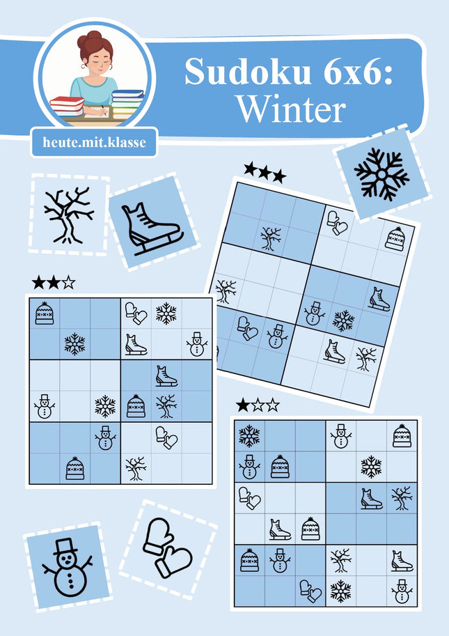 Sudoku 6x6: Winter