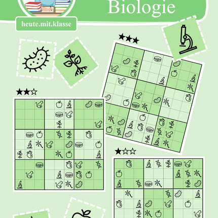 Sudoku 9x9: Biologie - Logisches Denken fördern!