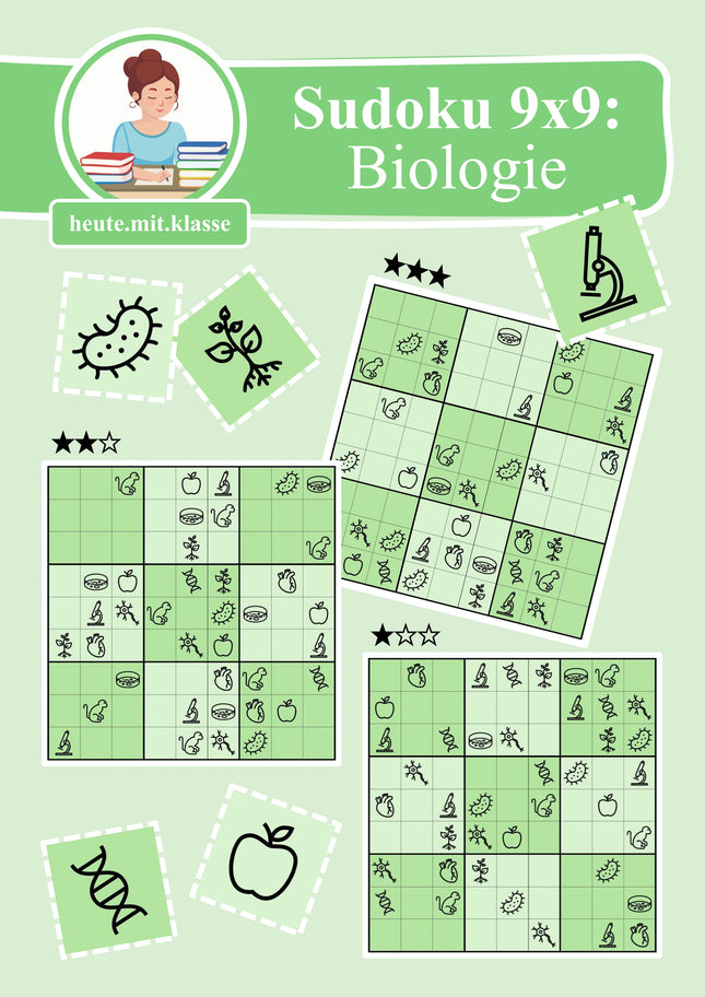 Sudoku 9x9: Biologie - Logisches Denken fördern!