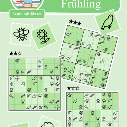 Sudoku 9x9: Frühling - Logisches Denken fördern!