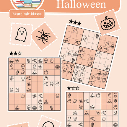 Sudoku 9x9: Halloween - Logisches Denken fördern!