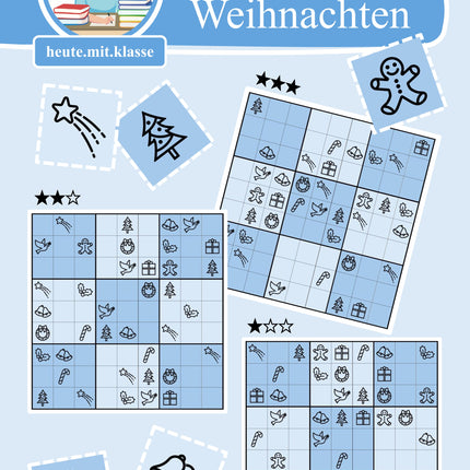 Sudoku 9x9: Weihnachten & Advent - Logisches Denken fördern!