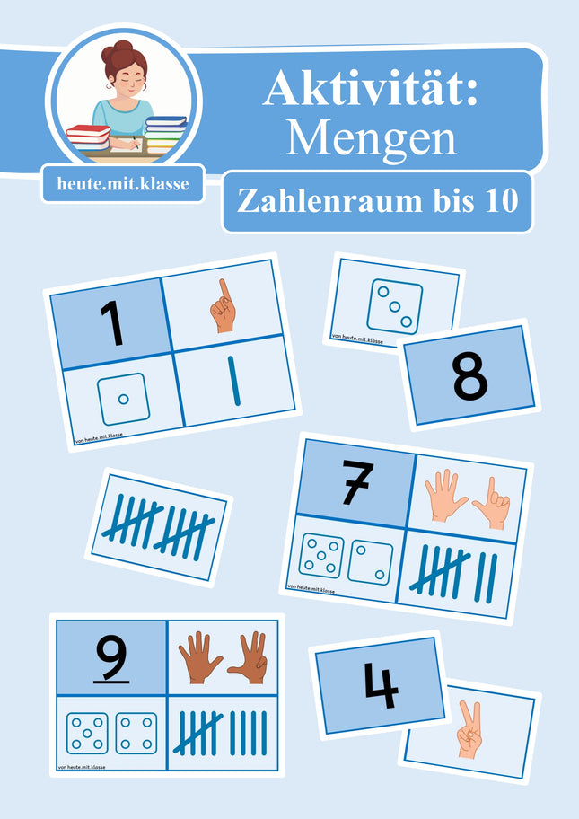 Zuordnungsaktivität: Mengendarstellung im Zahlenraum bis 10
