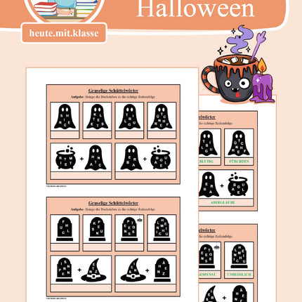 Schüttelwörter: Halloween
