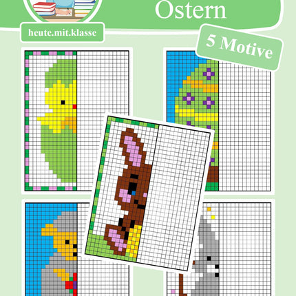 Pixel-Bilder: Ostern