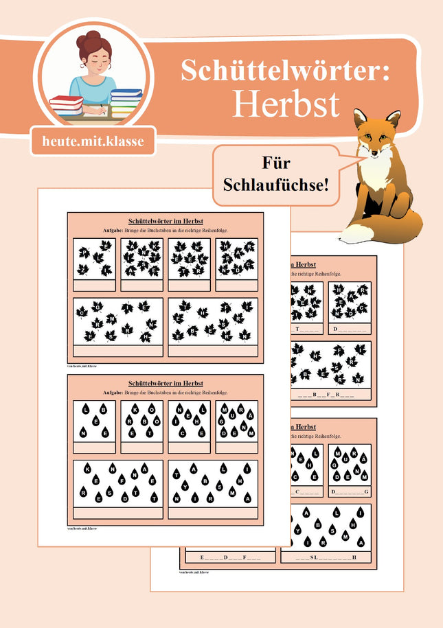 Schüttelwörter: Herbst