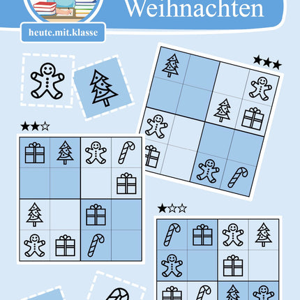 Sudoku 4x4: Weihnachten & Advent