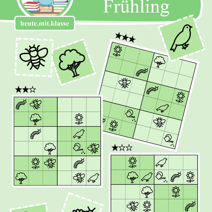 Sudoku 6x6: Frühling
