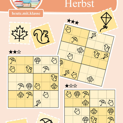 Sudoku 6x6: Herbst