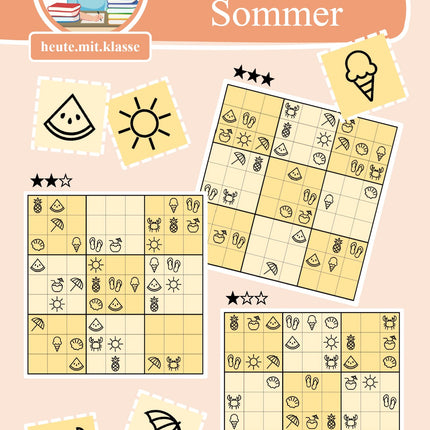 Sudoku 9x9: Sommer & Sommerferien