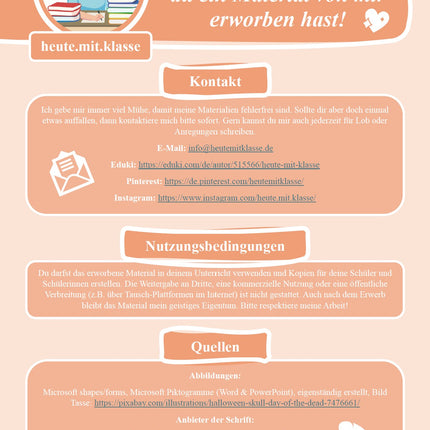 Schüttelwörter: Halloween