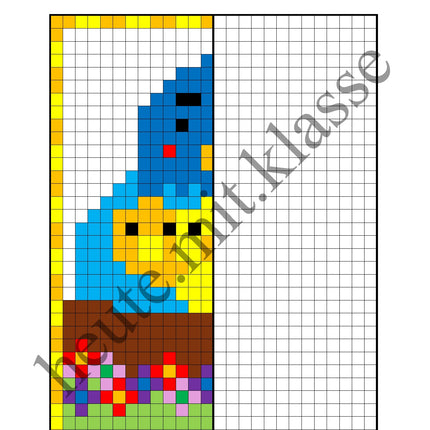 Pixel-Bilder: Frühling
