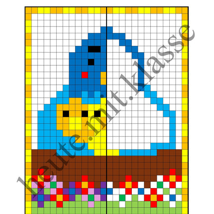 Pixel-Bilder: Frühling