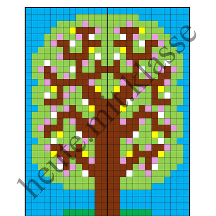 Pixel-Bilder: Frühling