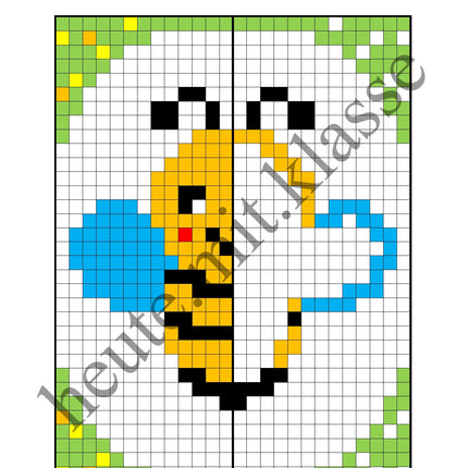 Pixel-Bilder: Frühling
