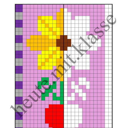 Pixel-Bilder: Frühling