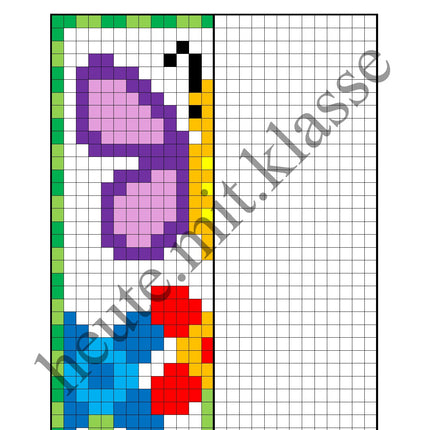 Pixel-Bilder: Frühling