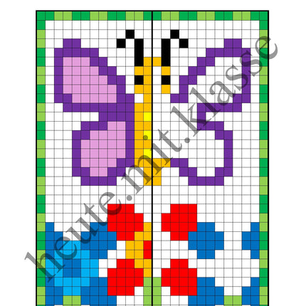 Pixel-Bilder: Frühling