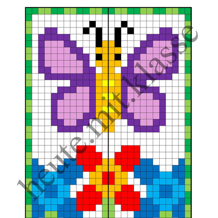 Pixel-Bilder: Frühling