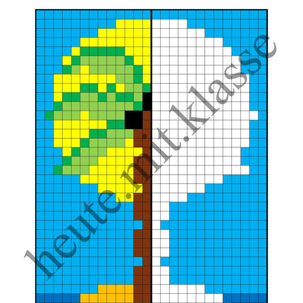 Pixel-Bilder: Sommer & Sommerferien