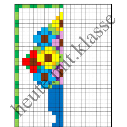 Pixel-Bilder: Valentinstag & Muttertag & Vatertag