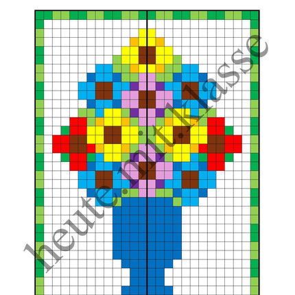 Pixel-Bilder: Valentinstag & Muttertag & Vatertag