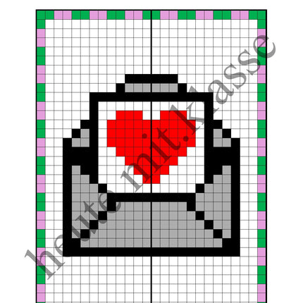 Pixel-Bilder: Valentinstag & Muttertag & Vatertag