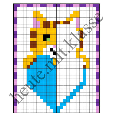 Pixel-Bilder: Valentinstag & Muttertag & Vatertag