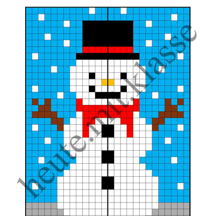 Pixel-Bilder: Winter
