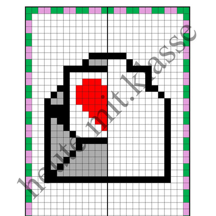 Pixel-Bilder: Valentinstag & Muttertag & Vatertag