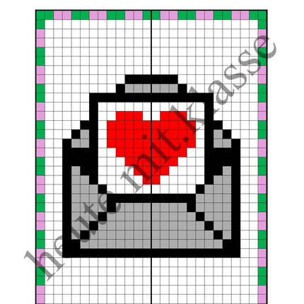 Pixel-Bilder: Valentinstag & Muttertag & Vatertag