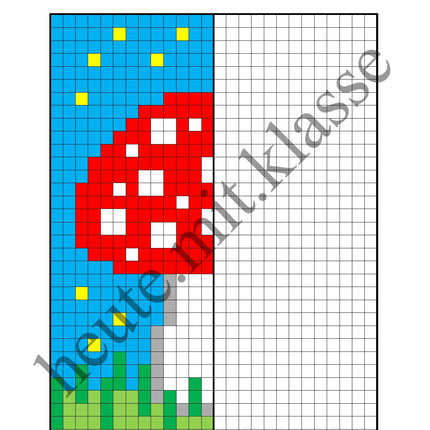 Pixel-Bilder: Neujahr & Silvester