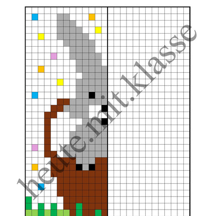 Pixel-Bilder: Ostern