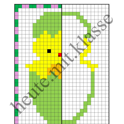 Pixel-Bilder: Ostern