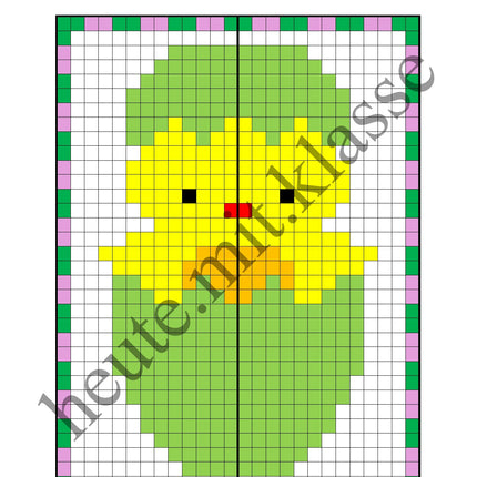 Pixel-Bilder: Ostern