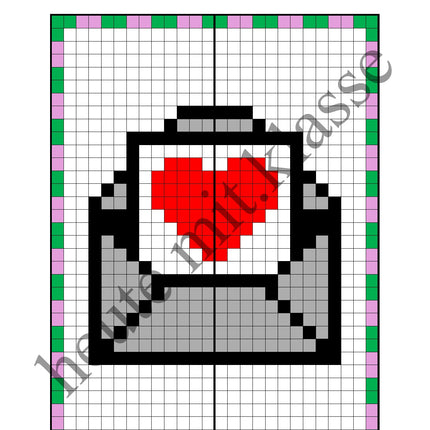 Pixel-Bilder: Valentinstag & Muttertag & Vatertag