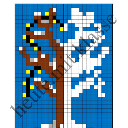 Pixel-Bilder: Winter