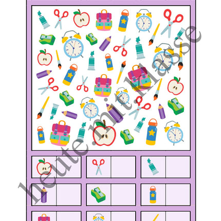 Suchen & Finden: In der Schule (Wimmelbild für Vorschule & 1. Klasse)