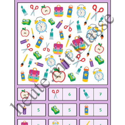 Suchen & Finden: In der Schule (Wimmelbild für Vorschule & 1. Klasse)