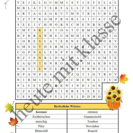 Suchsel: Herbst
