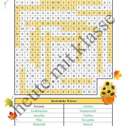 Suchsel: Herbst