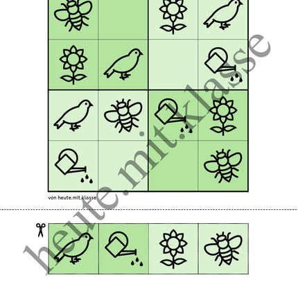 Sudoku 4x4: Frühling