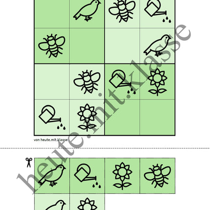 Sudoku 4x4: Frühling