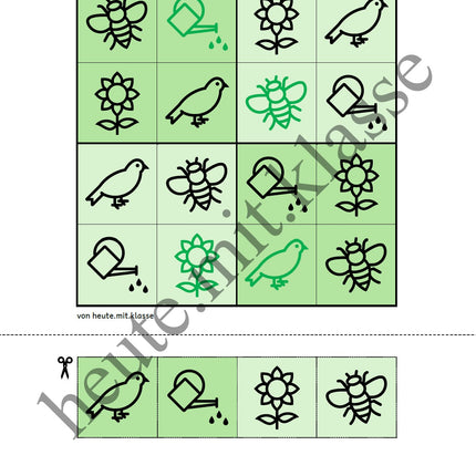 Sudoku 4x4: Frühling