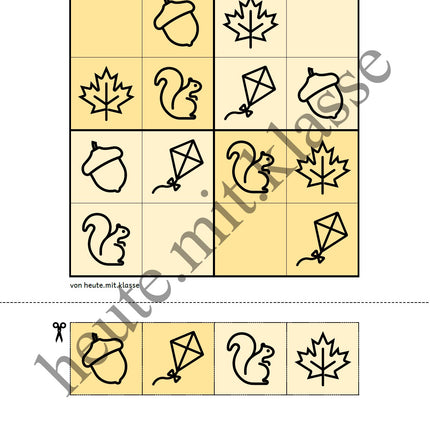 Sudoku 4x4: Herbst