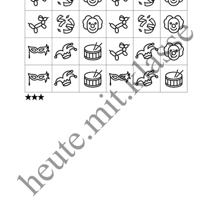 Sudoku 6x6: Fasching & Karneval & Fastnacht