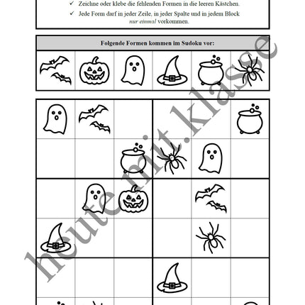 Sudoku 6x6: Halloween