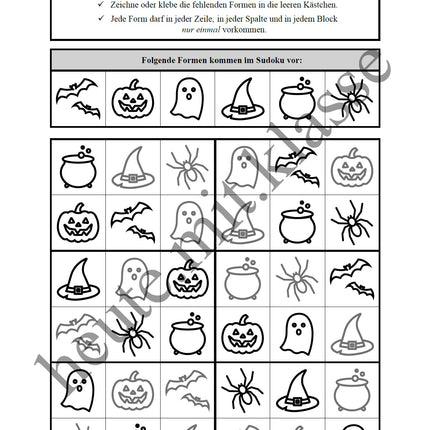 Sudoku 6x6: Halloween